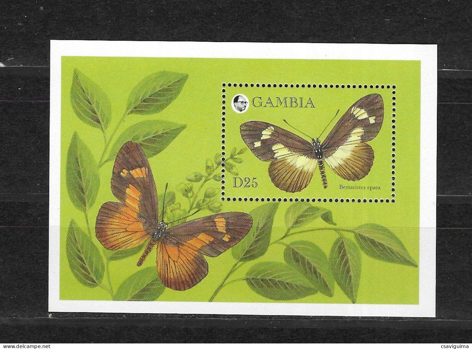 Gambia - 1994 - Insects: Butterflies - Yv Bf 236 - Schmetterlinge