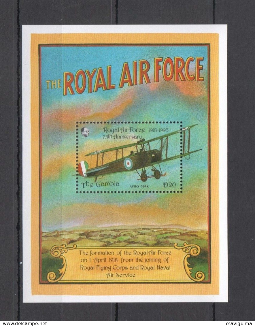 Gambia - 1993 - The Royal Air Force  - Yv Bf 183 - Airplanes