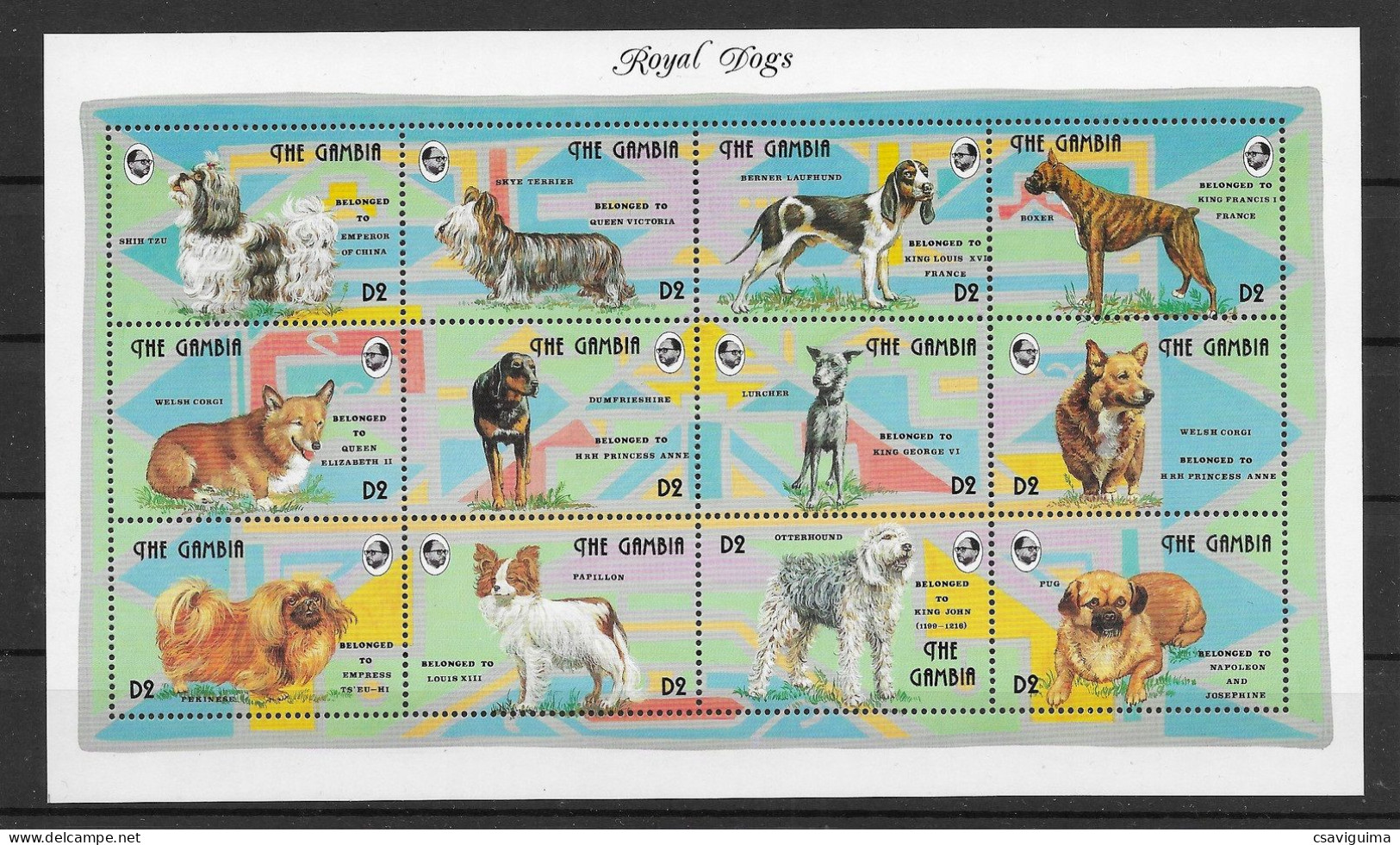 Gambia - 1993 - Dogs - Yv 1441/52 - Dogs