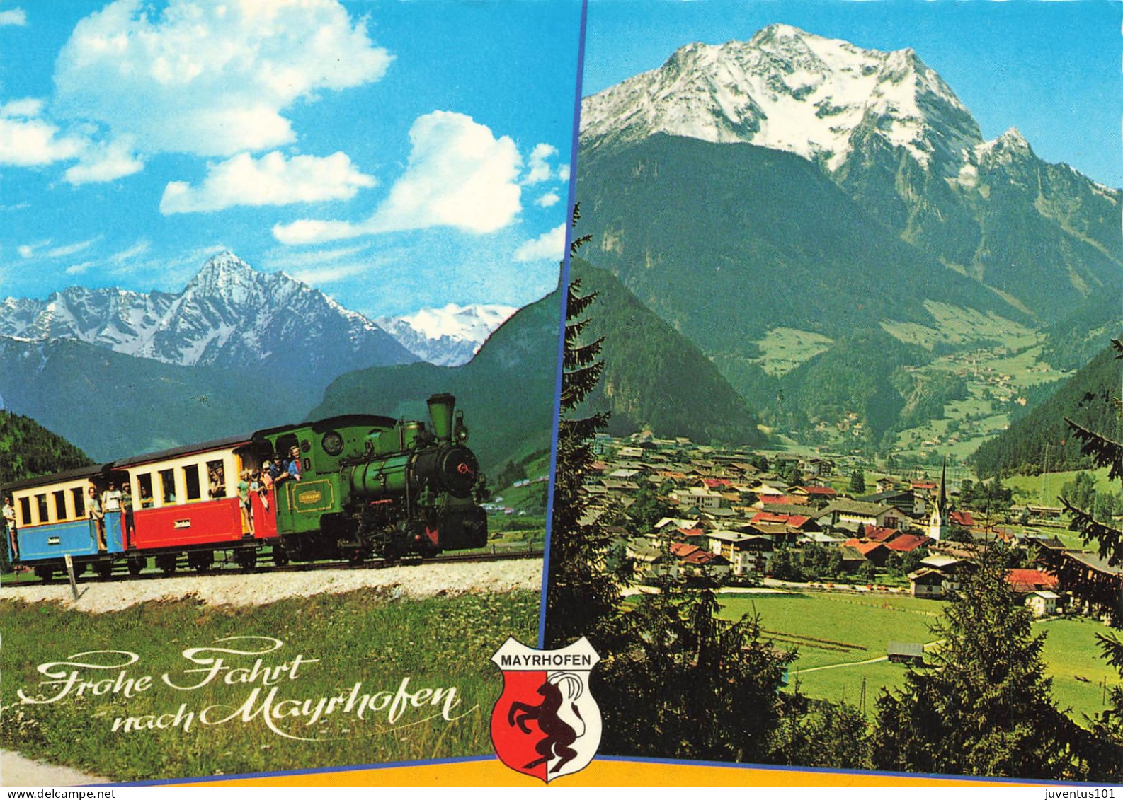 CPSM Mayrhofen Mit Grünberg: 75 Jahre ZILLERTALBAHN      L2866 - Other & Unclassified