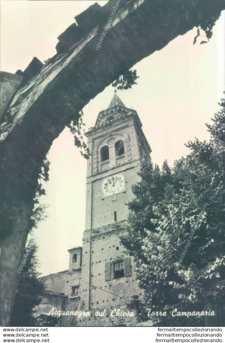 P296 Cartolina Acquanegra Sul Chiese Torre Campanaria Provincia Di Mantova - Mantova