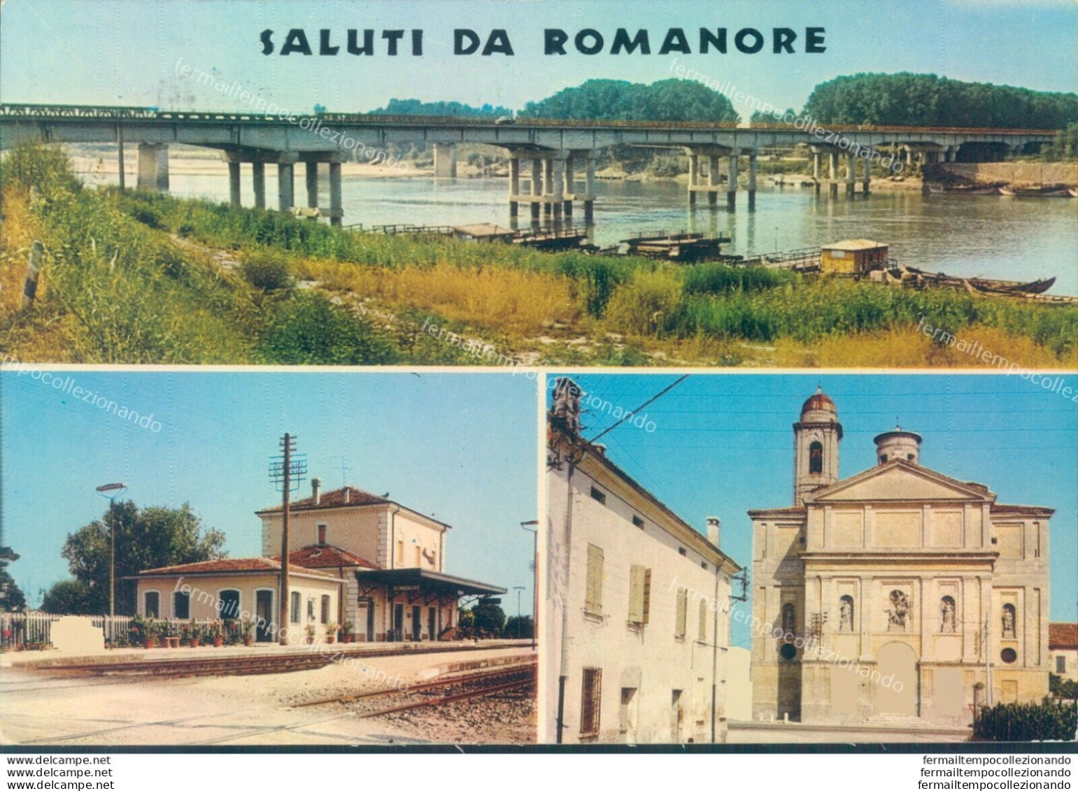 P500 Saluti Da Romanore 3 Vedutine Stazione  Provincia Di Mantova - Mantova