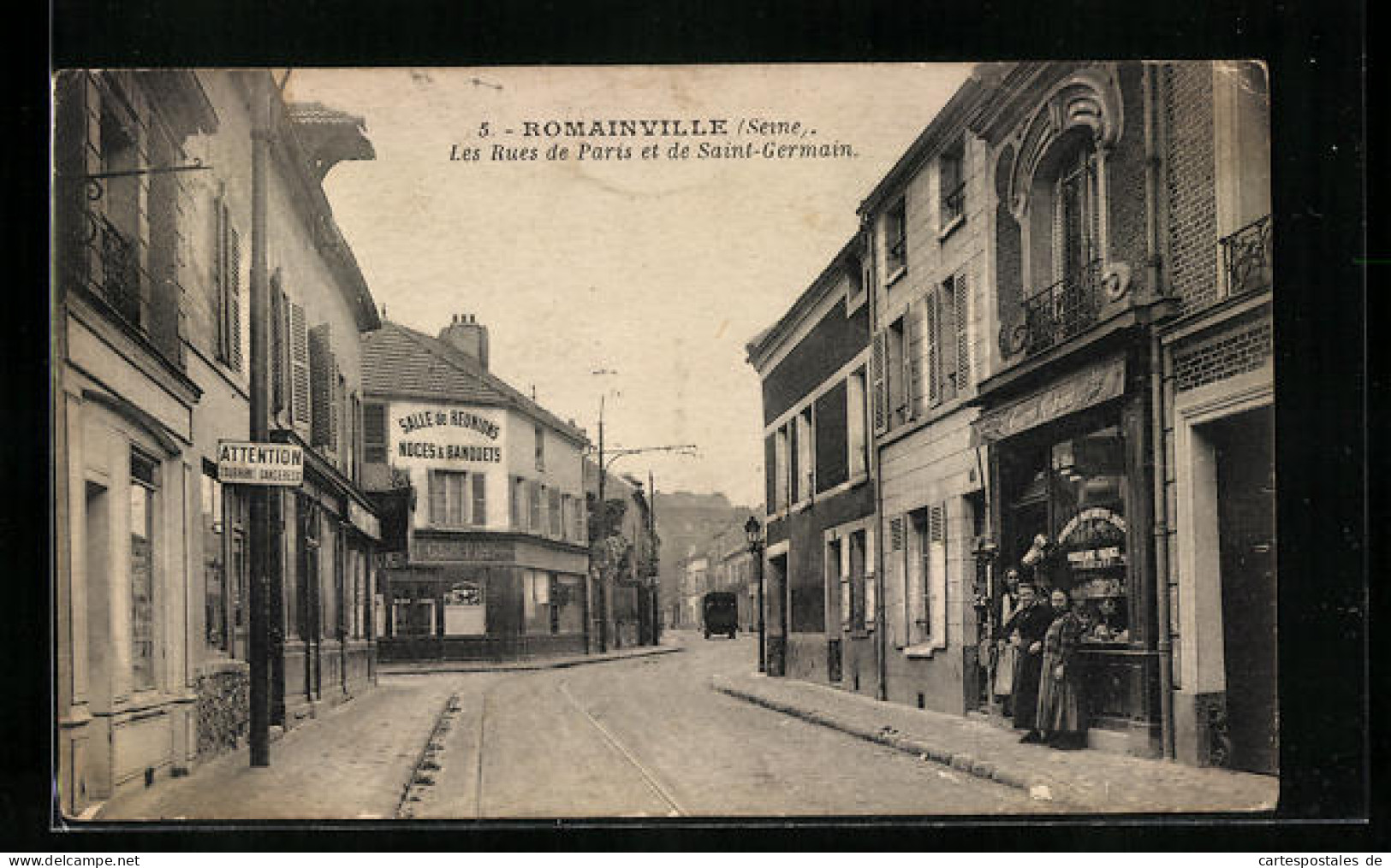 CPA Romainville, Les Rues De Paris Et De Saint-Germain  - Romainville