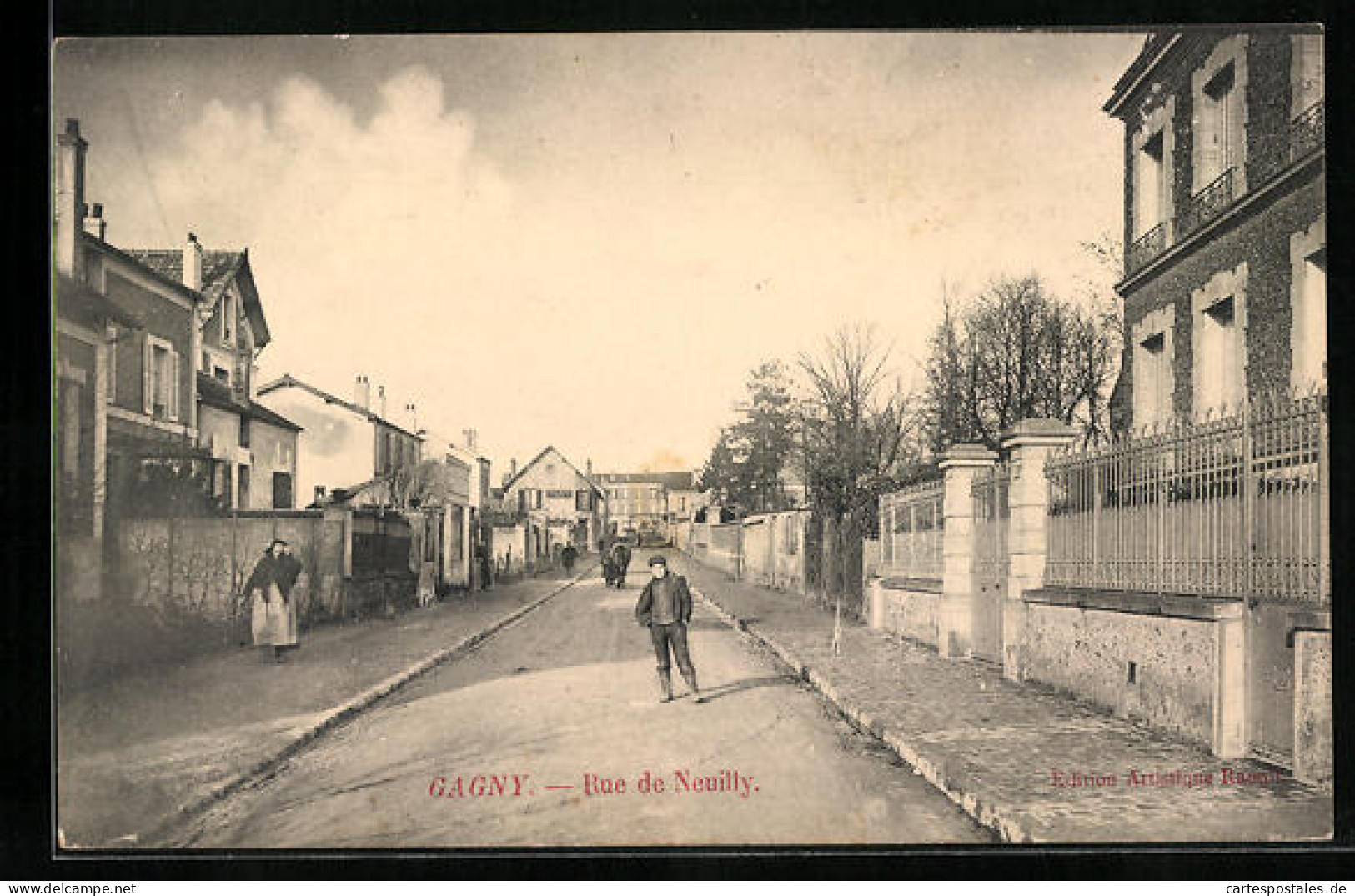 CPA Gagny, Rue De Neuilly  - Gagny