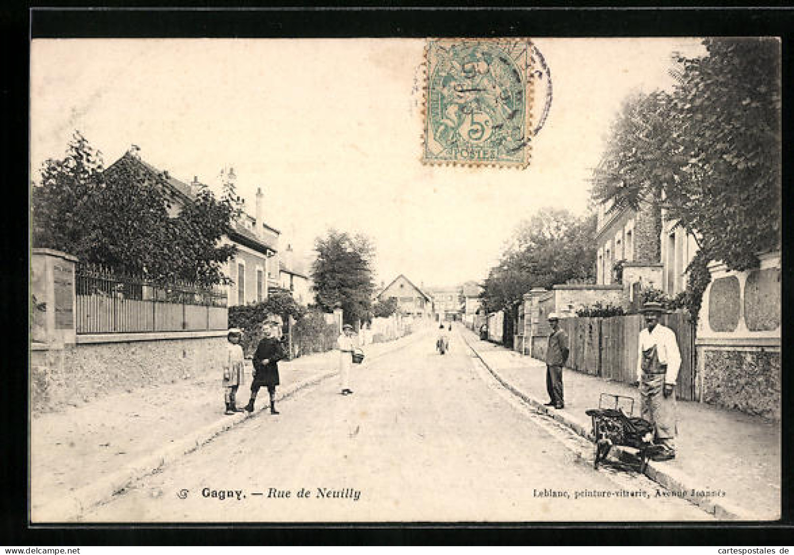 CPA Gagny, Rue De Neuilly  - Gagny