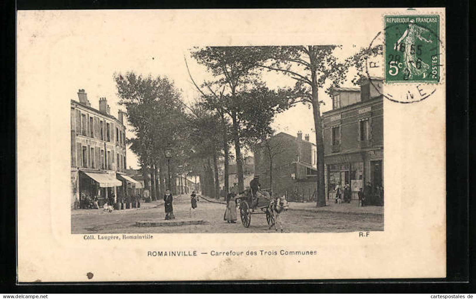 CPA Romainville, Carrefour Des Trois Communes  - Romainville