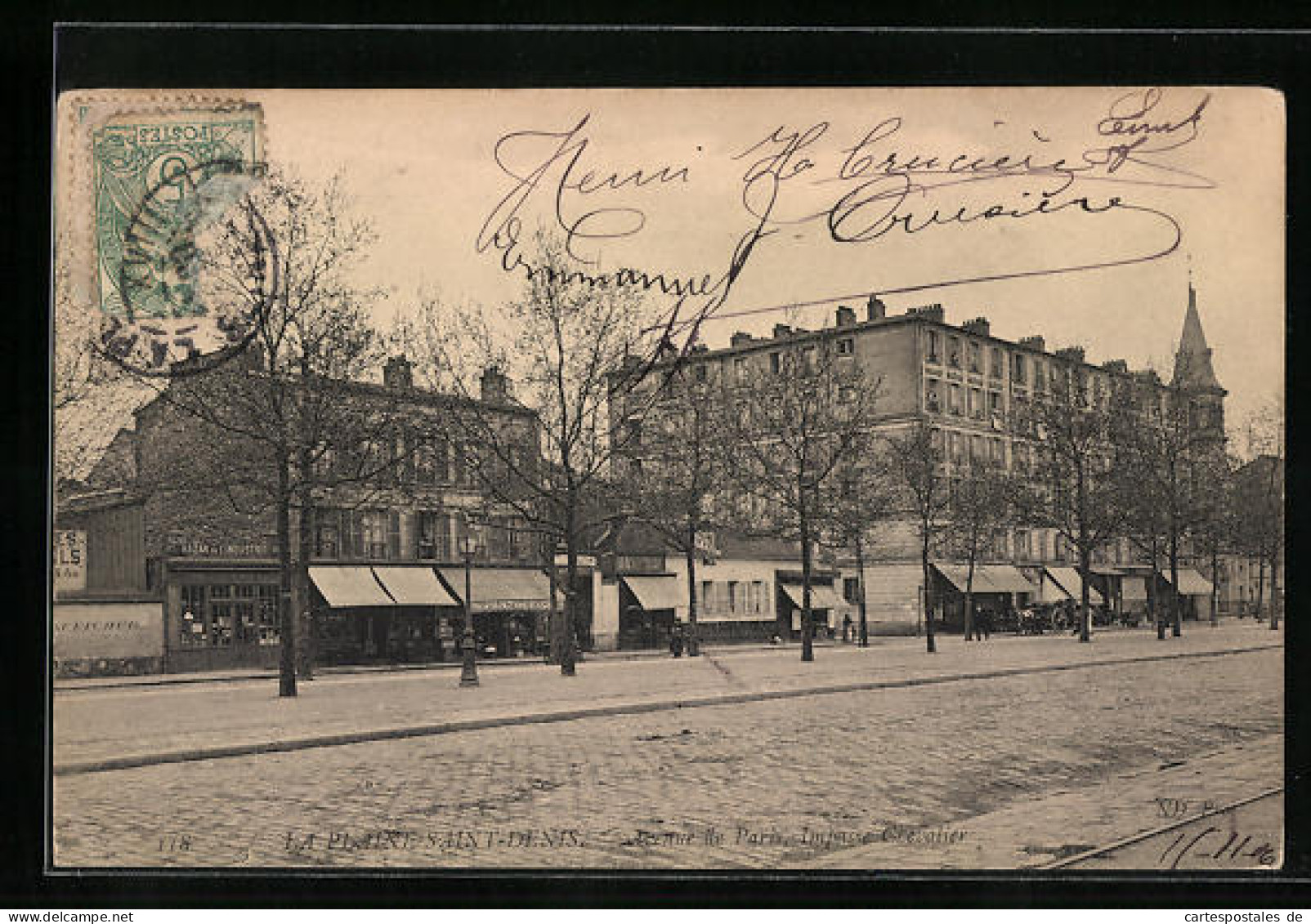 CPA La Plaine Saint-Denis, Avenue De Paris, Impasse Chevalier  - Saint Denis