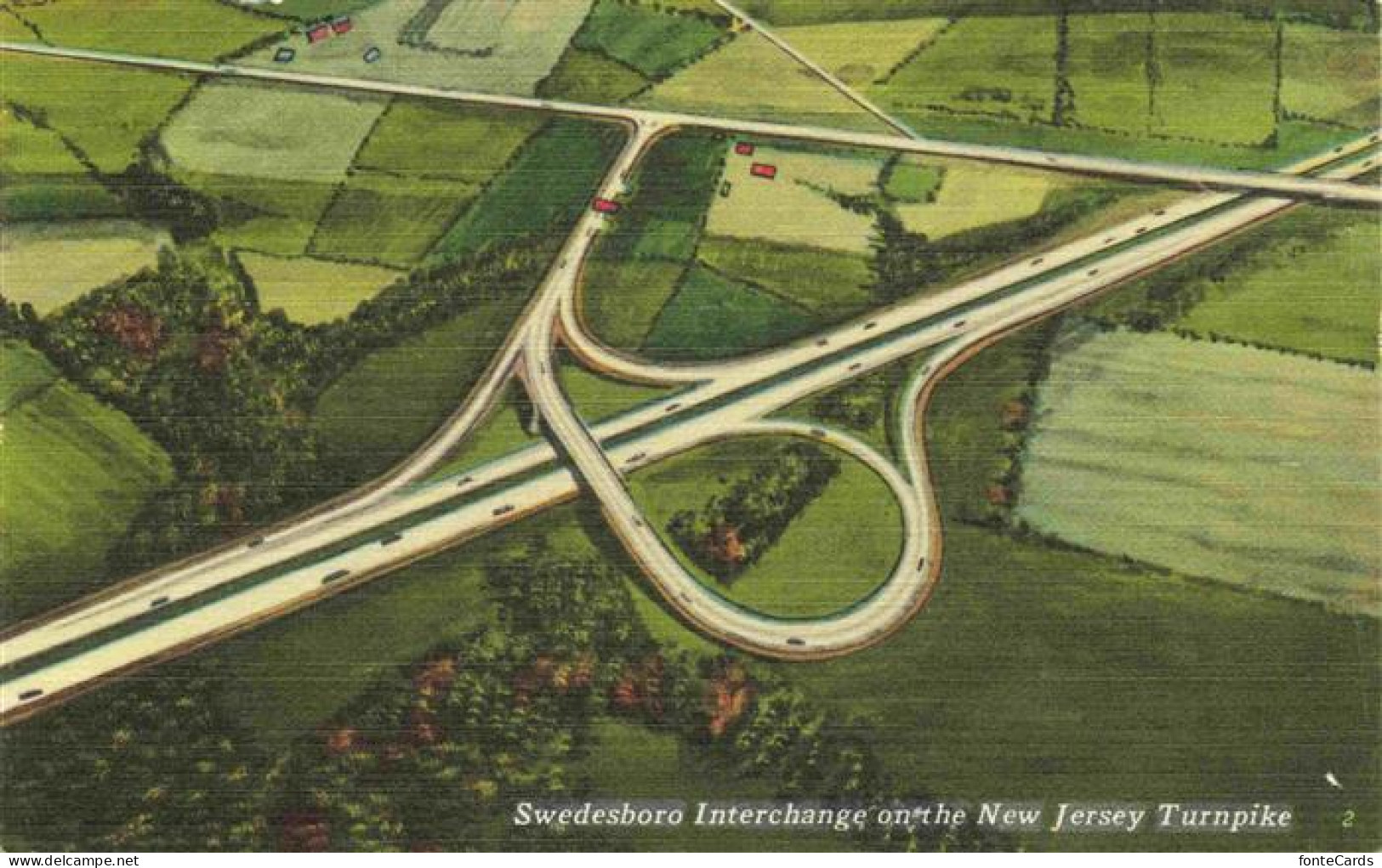 73972089 Swedesboro_New_Jersey_USA Interchange On The New Jersey Turnike Aerial  - Other & Unclassified
