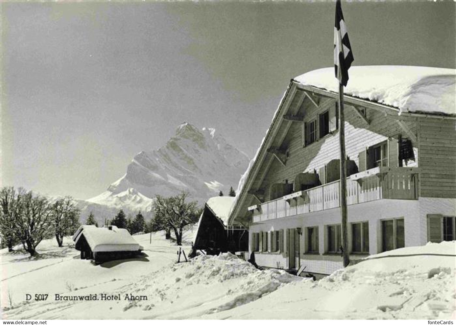 13972035 Braunwald_GL Hotel Ahorn Winterlandschaft Alpen - Other & Unclassified