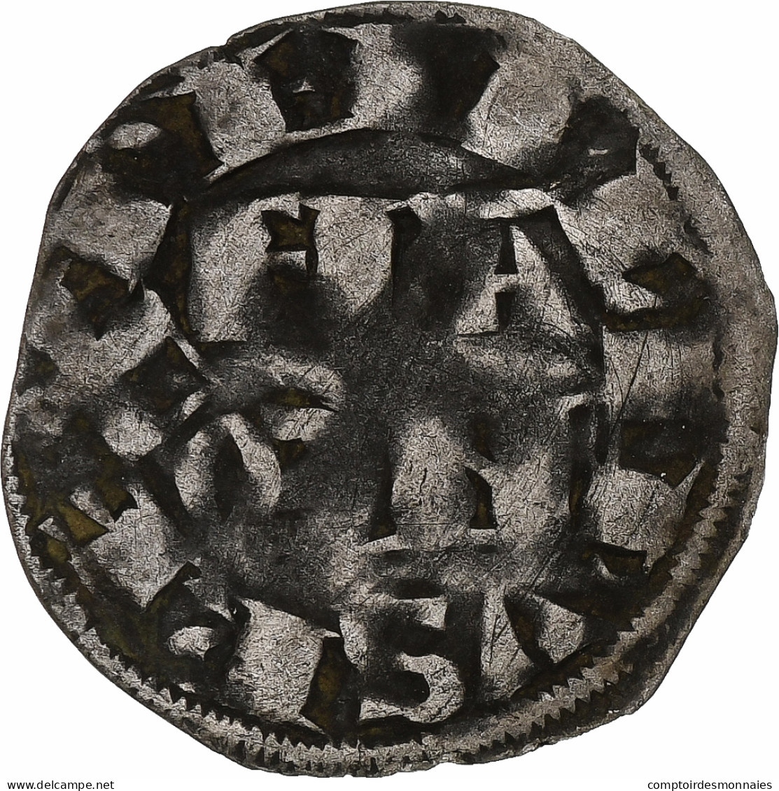 France, Philippe II Auguste, Denier Parisis, 1180-1223, Paris, Billon, TB+ - 1180-1223 Filips II Augustus