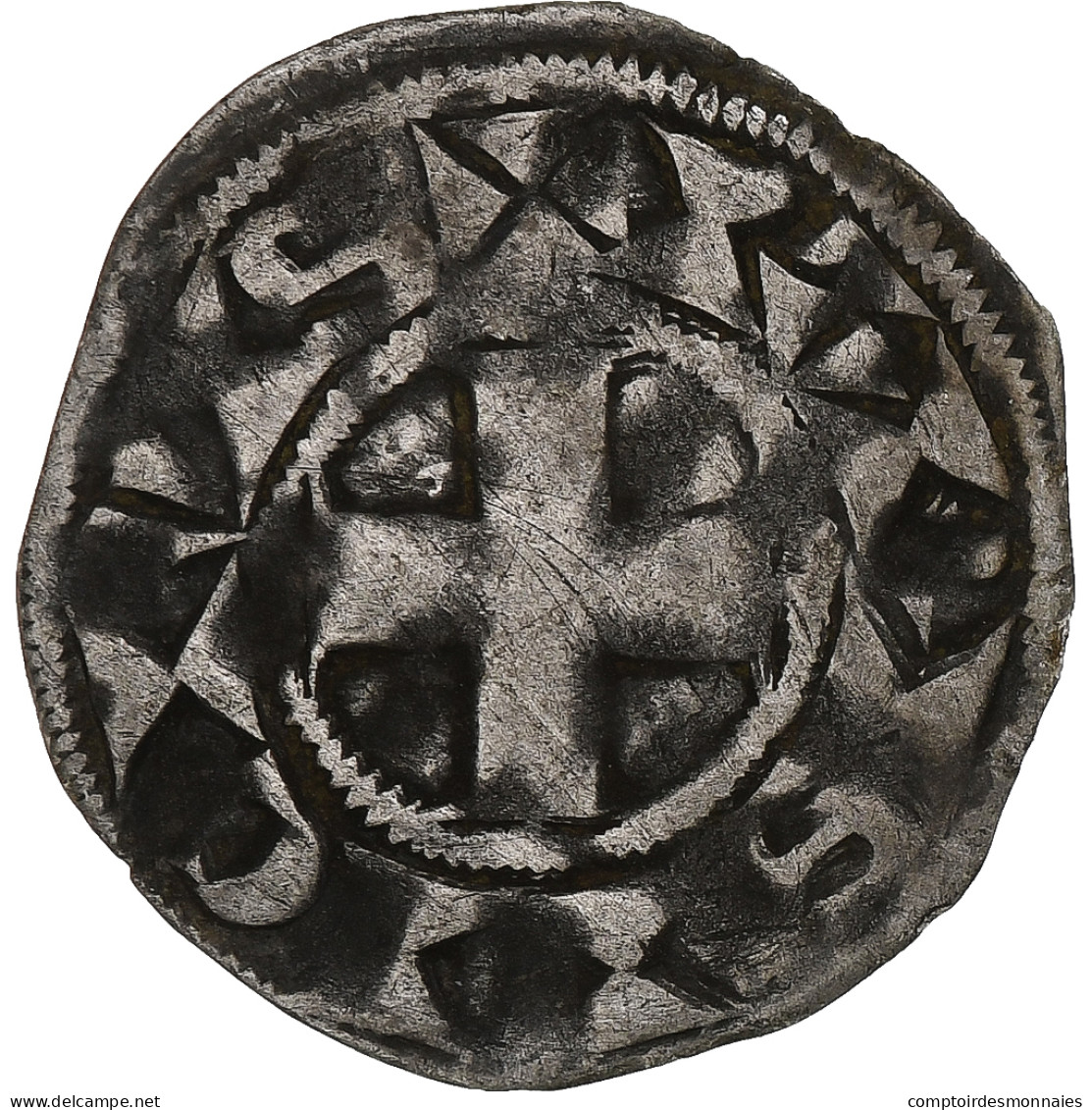 France, Philippe II Auguste, Denier Parisis, 1180-1223, Paris, Billon, TB+ - 1180-1223 Philipp II. August 