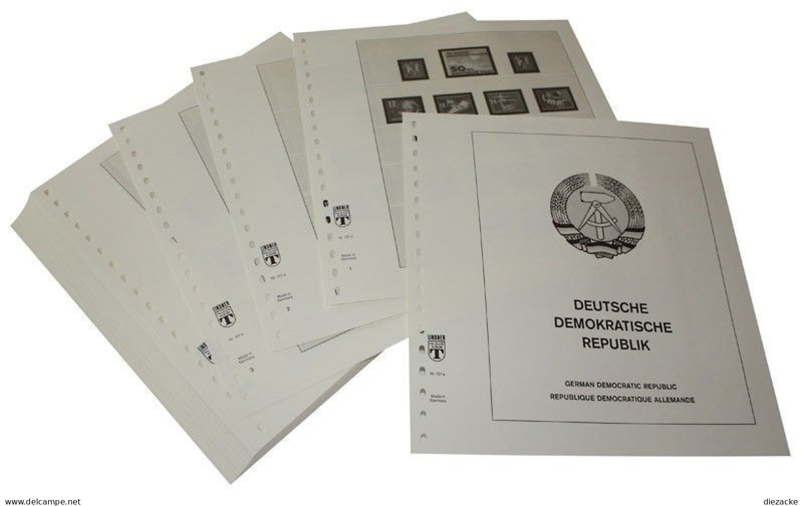 Lindner-T DDR 1985-1990 Vordrucke 121-85 Neuware ( - Pre-printed Pages