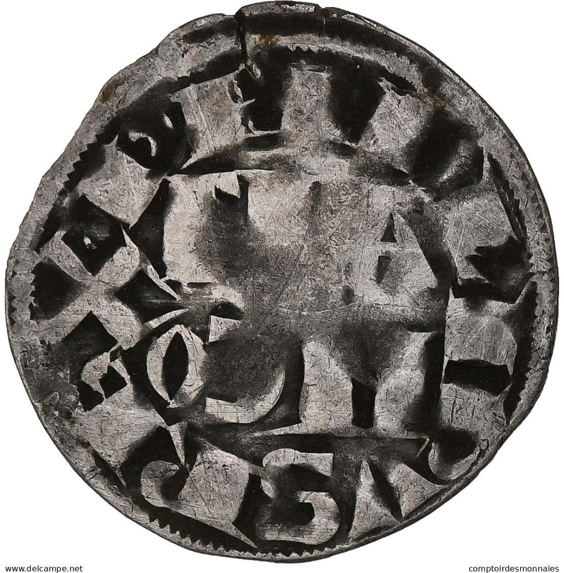 France, Philippe II Auguste, Denier Parisis, 1180-1223, Paris, Billon, TB+ - 1180-1223 Philippe II Auguste