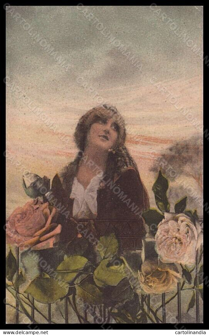 Artist Signed Illustratori Lady And Flowers Serie 55926-449 Postcard VK5536 - Autres & Non Classés