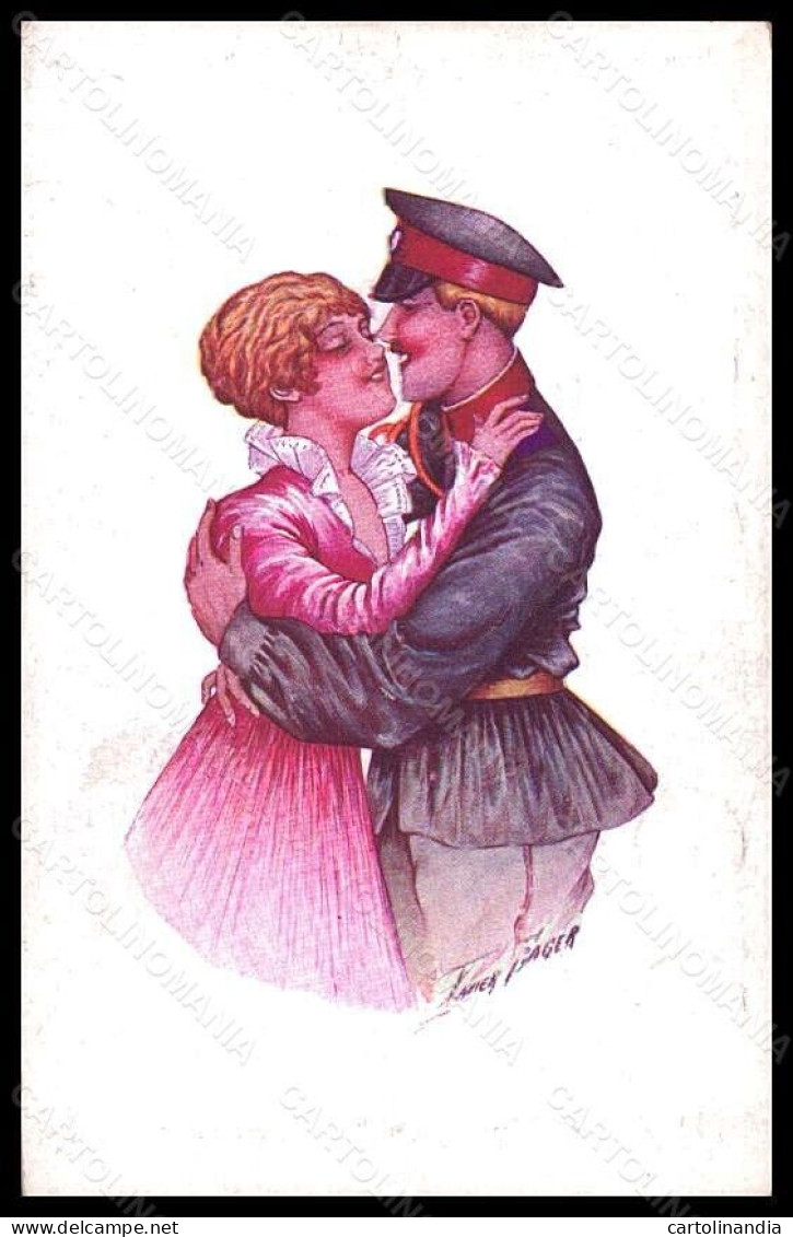 Artist Signed X. Sager Propaganda WW1 Lady Soldier Accord Parfait 88 Pc VK5925 - Autres & Non Classés