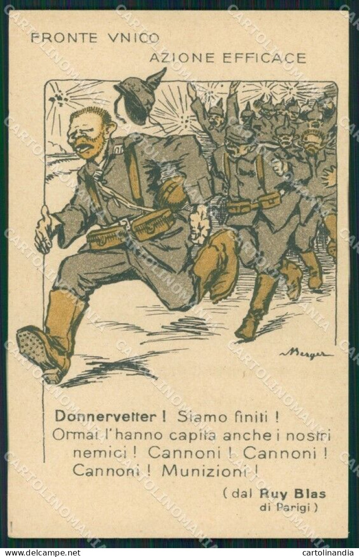 WW1 WWI Propaganda Anti German Ruy Blas Cartolina Postcard XF7904 - Other & Unclassified