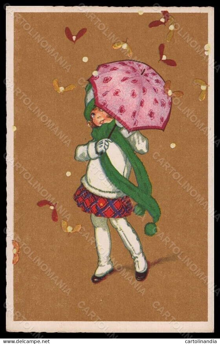 Artist Signed Illustratori Castelli Girl Christmas Degami 873 Postcard VK5851 - Autres & Non Classés