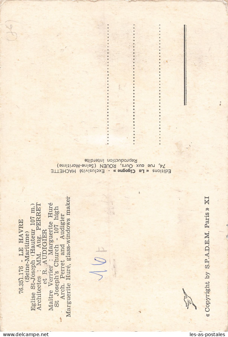 76 LE HAVRE EGLISE SAINT JOSEPH - Unclassified