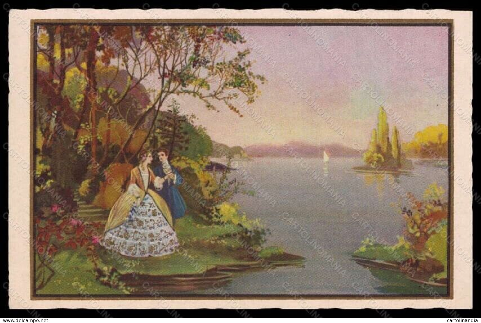 Artist Signed Illustratori Anichini Romantic Couple Serie 501 Postcard VK5848 - Autres & Non Classés