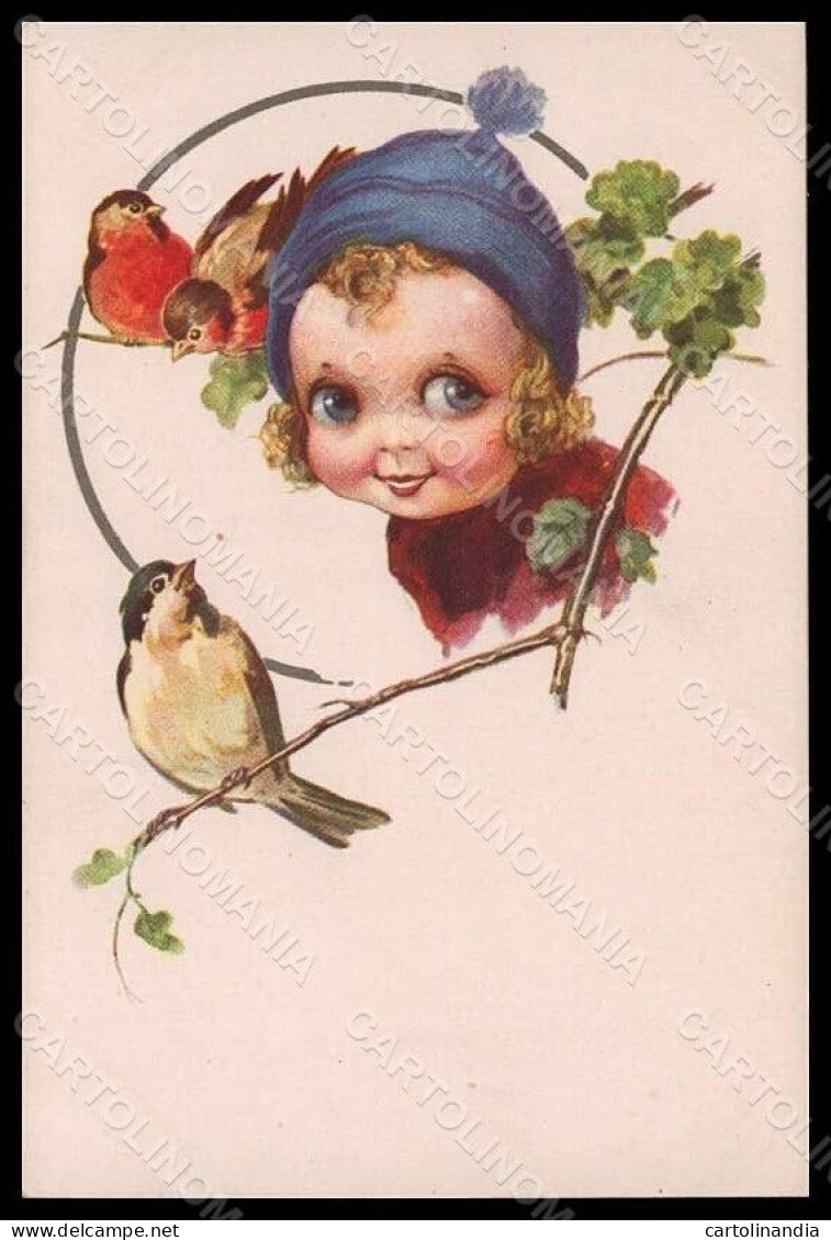 Artist Signed Illustratori Castelli Child Girl Birds Degami 685 Postcard VK7213 - Autres & Non Classés