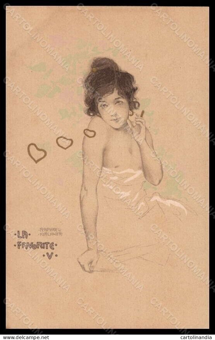 Artist Signed Illustratori R. Kirchner Lady La Favorite D.10-5 Postcard VK5450 - Autres & Non Classés