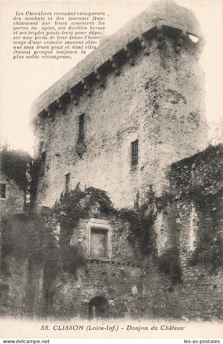 44 CLISSON LE DONJON DU CHATEAU  - Clisson