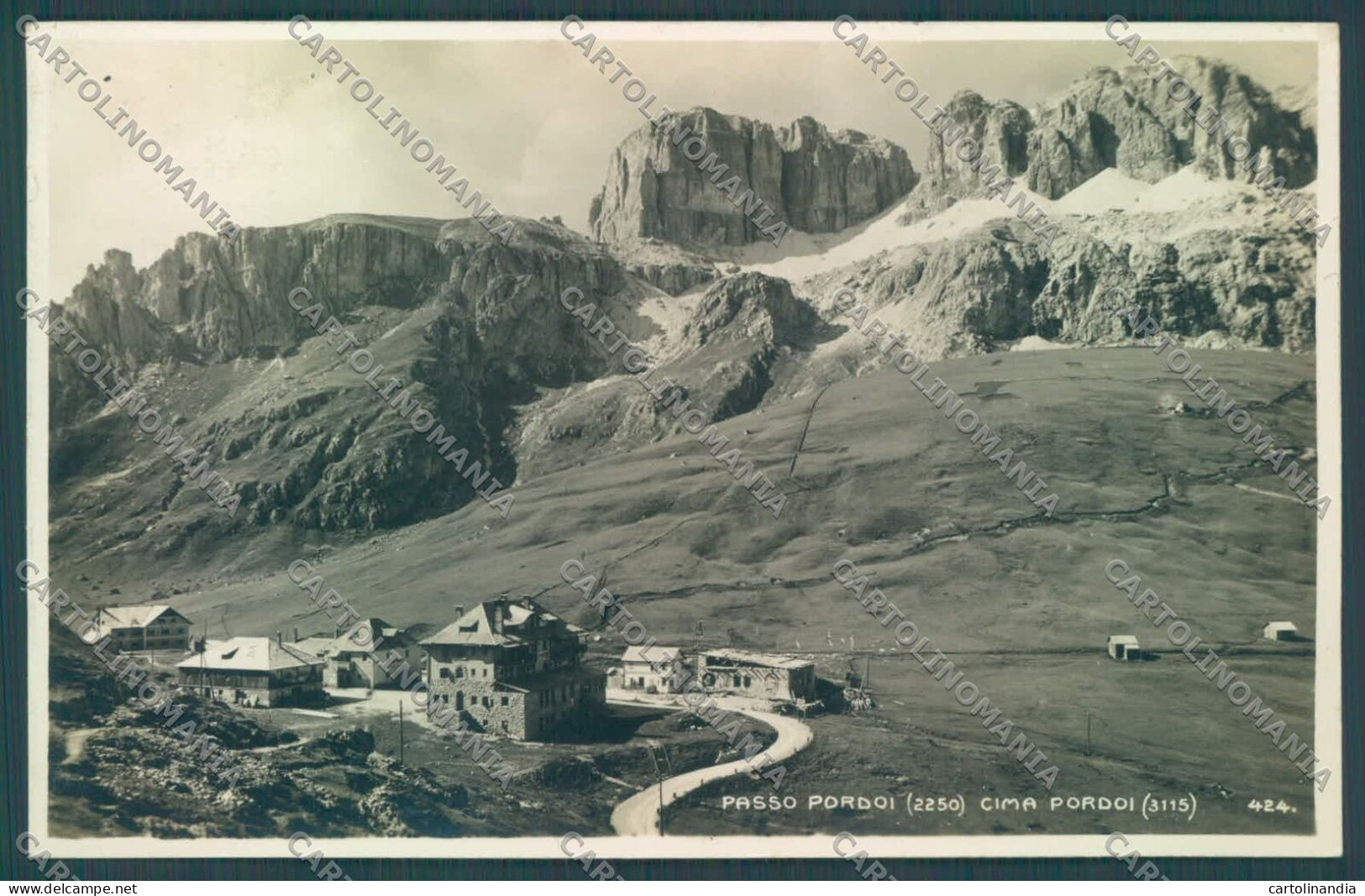 Trento Canazei Passo Pordoi Cima Pordoi Foto Cartolina ZC4245 - Trento