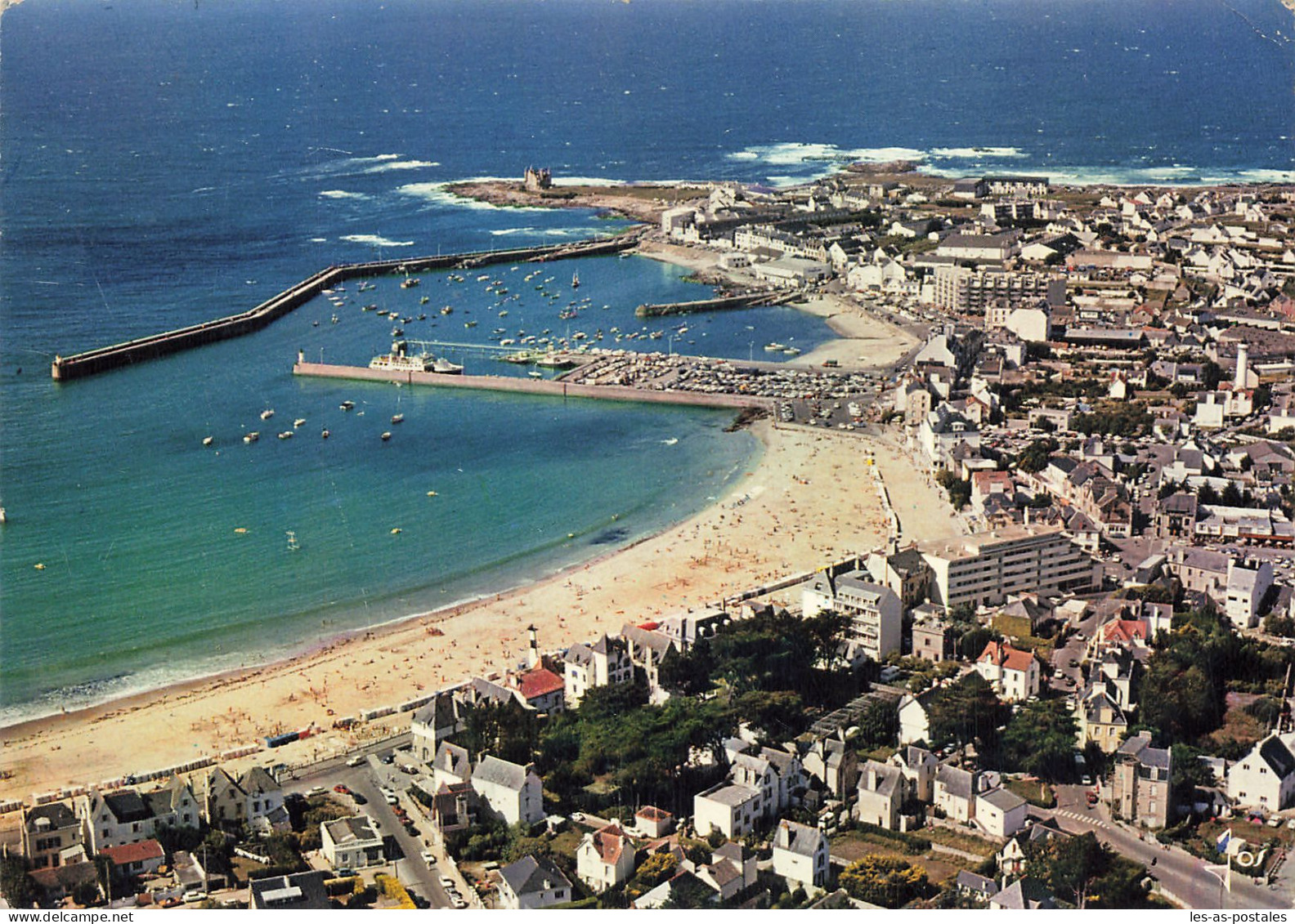 56  QUIBERON LA GRANDE PLAGE ET LE PORT - Quiberon