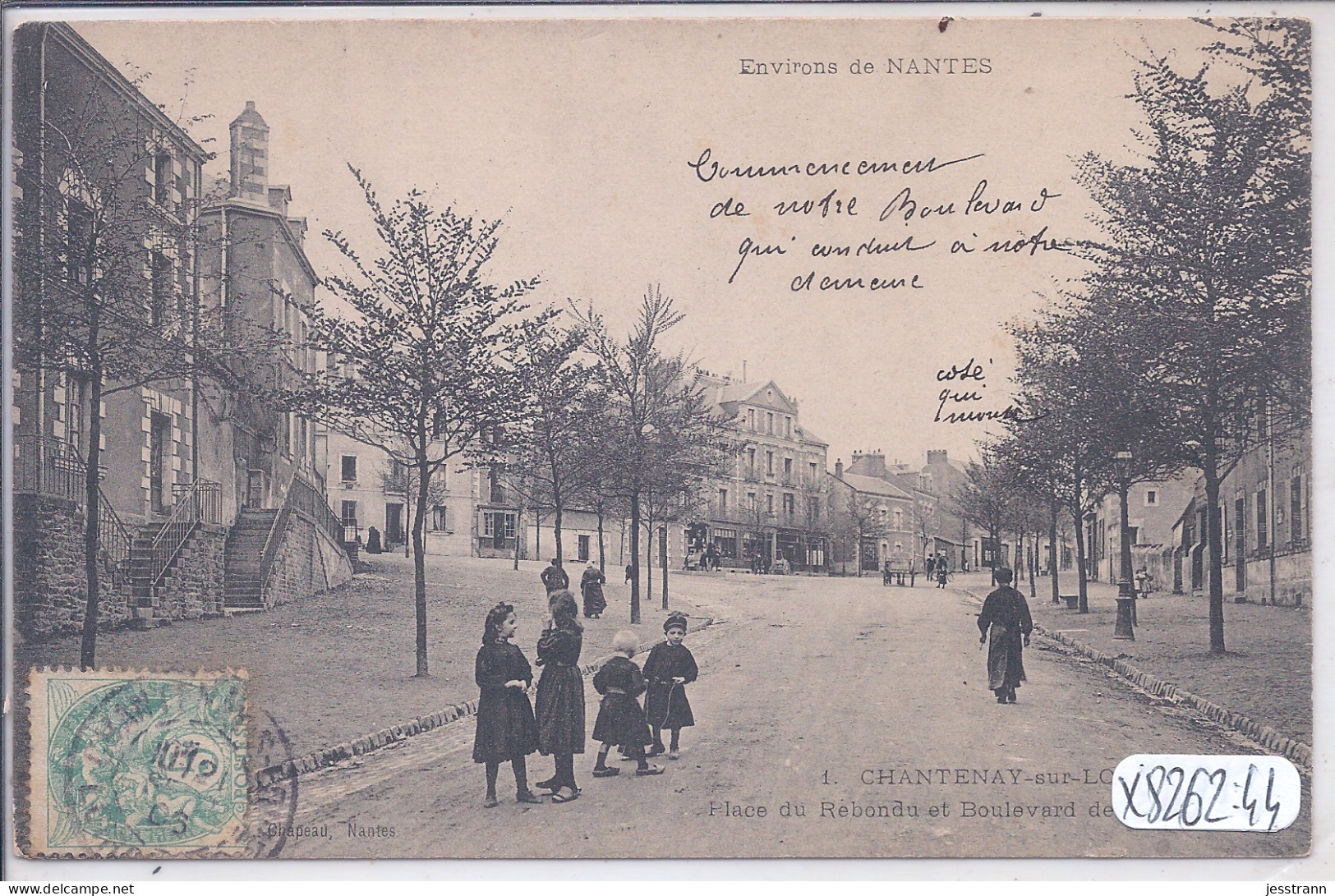 CHANTENAY-SUR-LOIRE- PLACE DU REBONDU ET BOULEVARD DE LA LIBERTE - Nantes