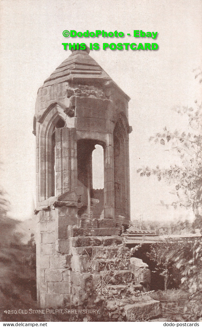 R432822 4250. Old Stone Pulpit. Shrewsbury. Sepio Series. Salmon - Welt