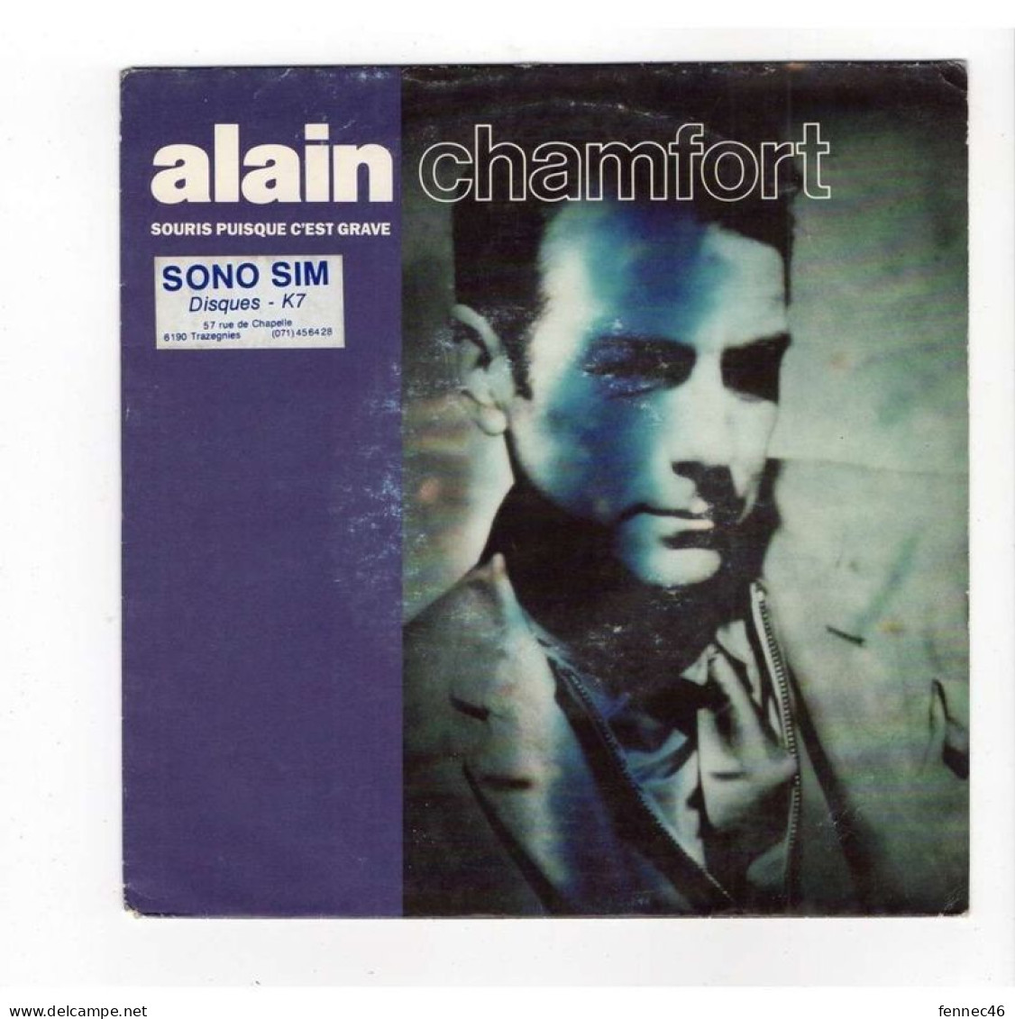 * Vinyle 45t  - Alain CHAMFORT - SOURIS PUISQUE C'EST GRAVE / Lisa Rougit - Andere - Franstalig