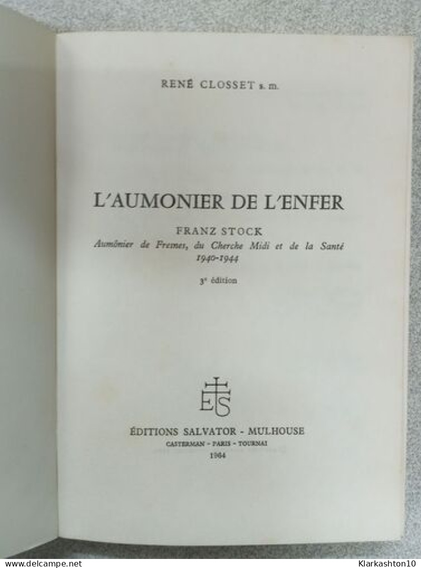 L'aumonier De L'enfer - Other & Unclassified