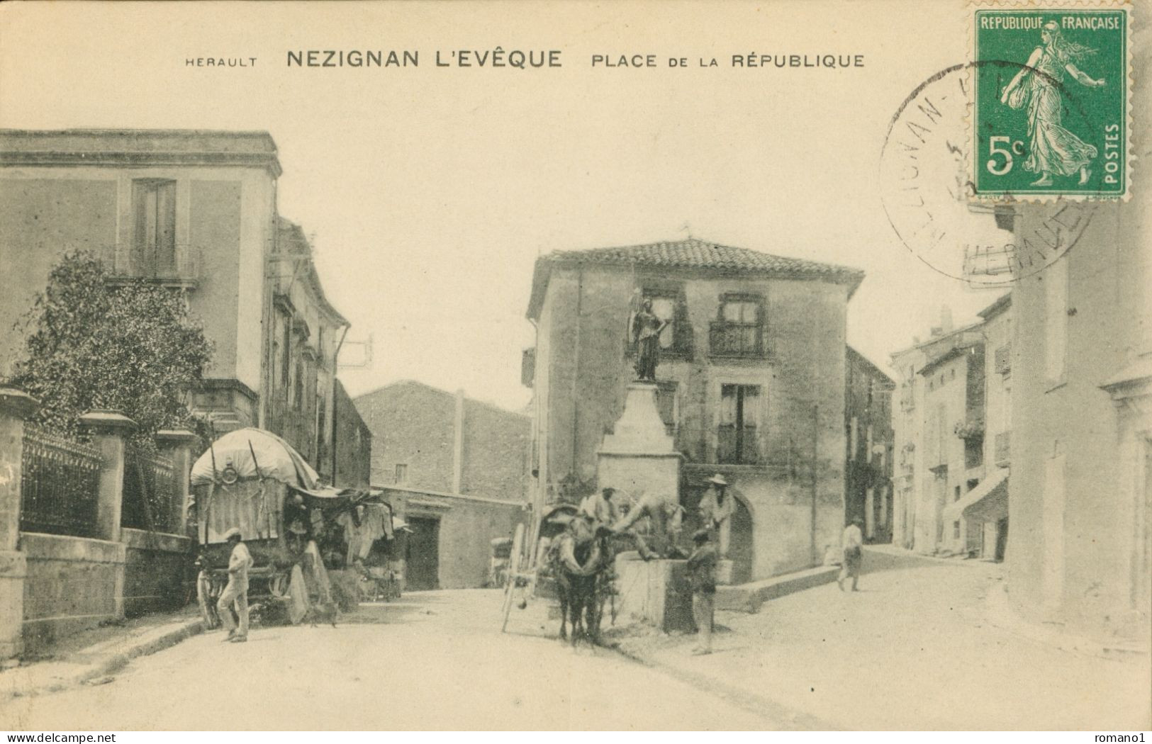 34)     NEZIGNAN L' EVEQUE  - Place De La République - Autres & Non Classés