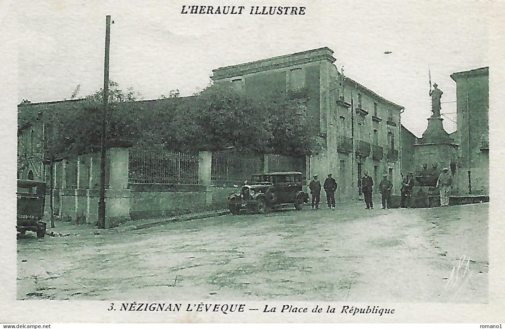 34)     NEZIGNAN  L'  EVEQUE  - La Place De La République - Sonstige & Ohne Zuordnung