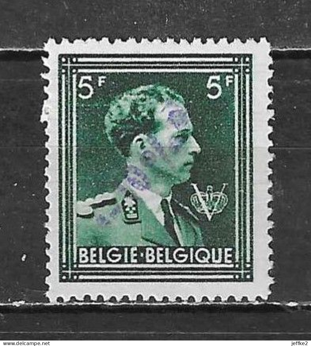 724P**  Leopold III Col Ouvert Surchargé -10% - Bonne Valeur - MNH** - LOOK!!!! - 1946 -10 %