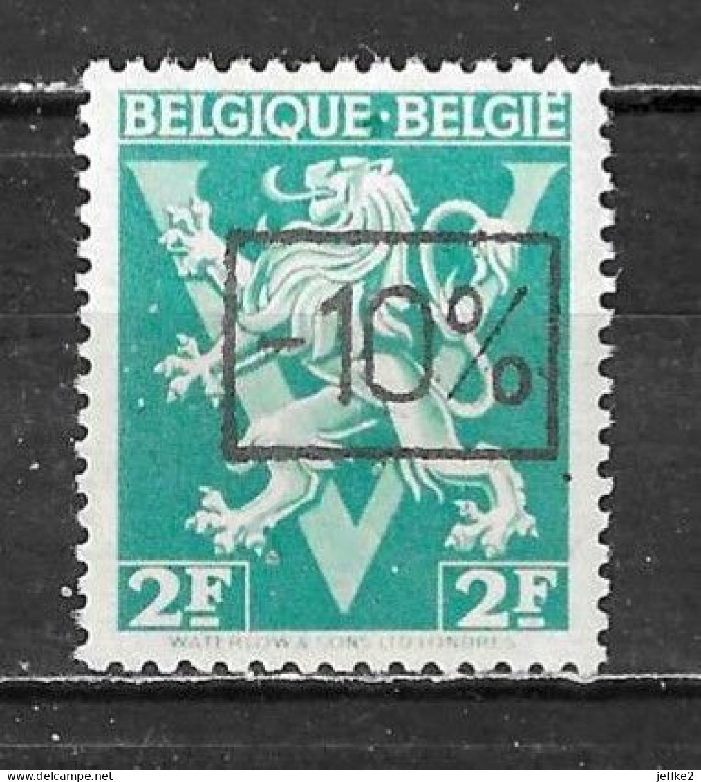 724H**  Lion Héraldique Surchargé -10% - Bonne Valeur - MNH** - LOOK!!!! - 1946 -10 %