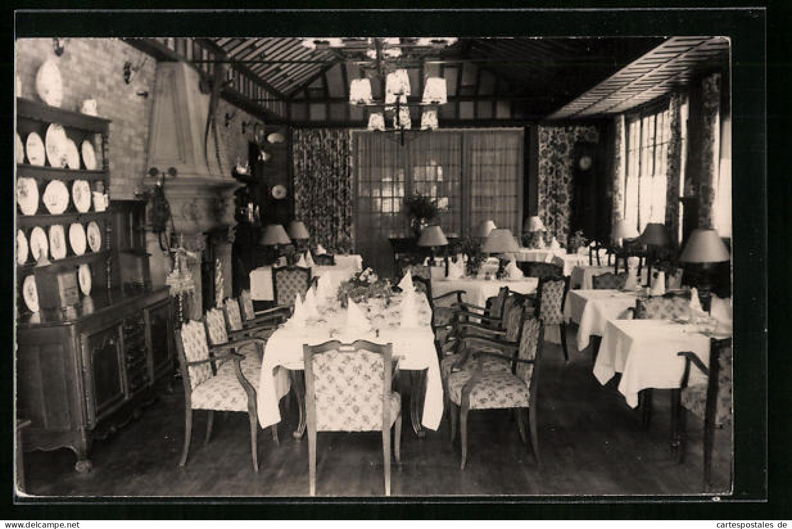 CPA Barbizon, Hotel Des Charmettes - Table De S. A. R. La Princesse Elisabeth  - Barbizon