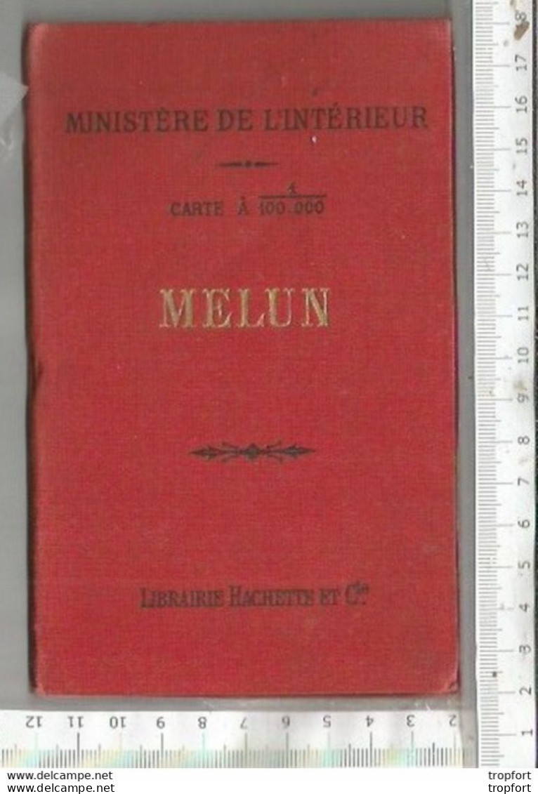 FF / 77 CARTE Ministère De L'intérieur 1904 MELUN 1/100.000 Eme 77000 Carte De Poche Seine Et Marne Plan - Landkarten