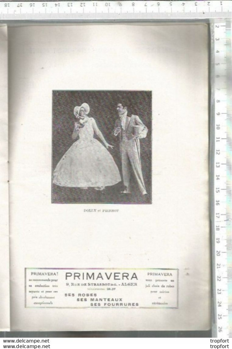 PG / VINTAGE / Rare SUPERBE PROGRAMME ALHAMBRA ALGER 1928  DEDE // Tatya CHAUVIN  ALGERIE Pub Renault Voiture - Programs