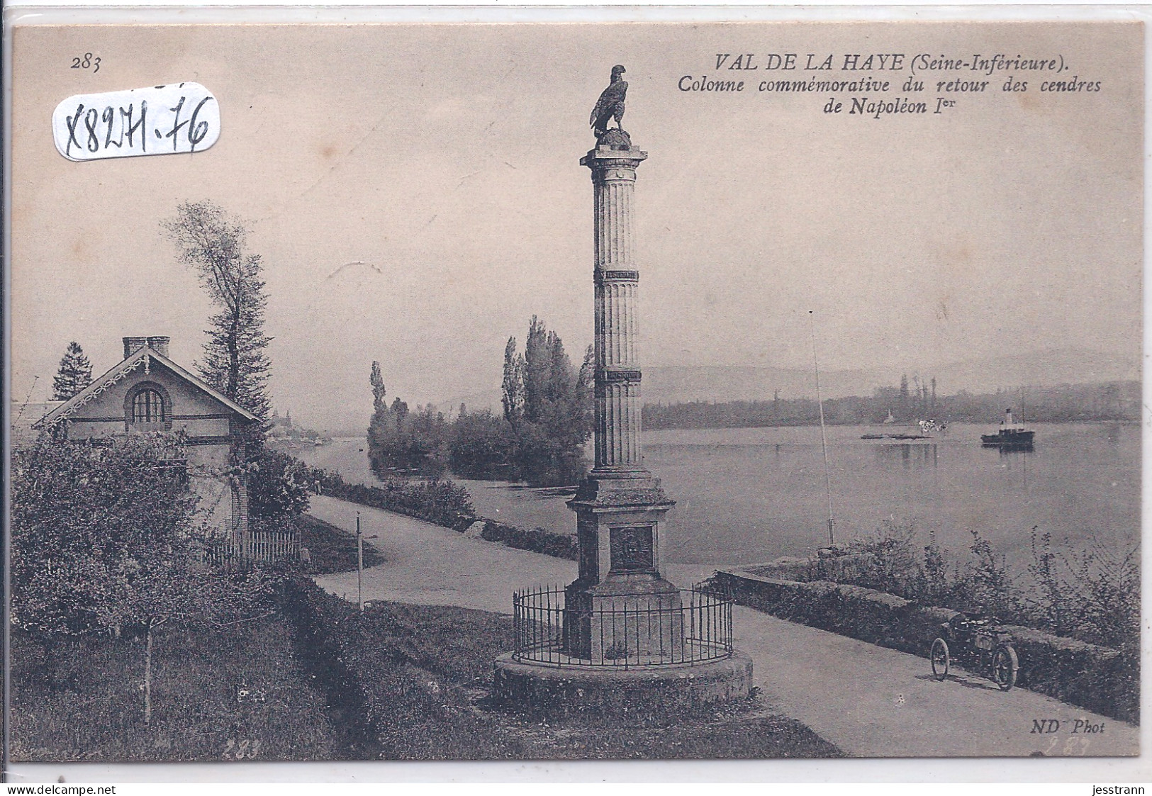 LE HAVRE- VAL DE LA HAYE- COLONNE COMMEMORATIVE DU RETOUR DES CENDRES DE NAPOLEON 1 ER - Non Classés