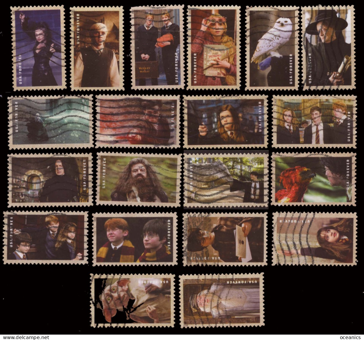 Etats-Unis / United States (Scott No.4825-44 - Harry Potter) (o) Set Of 10 - Gebruikt