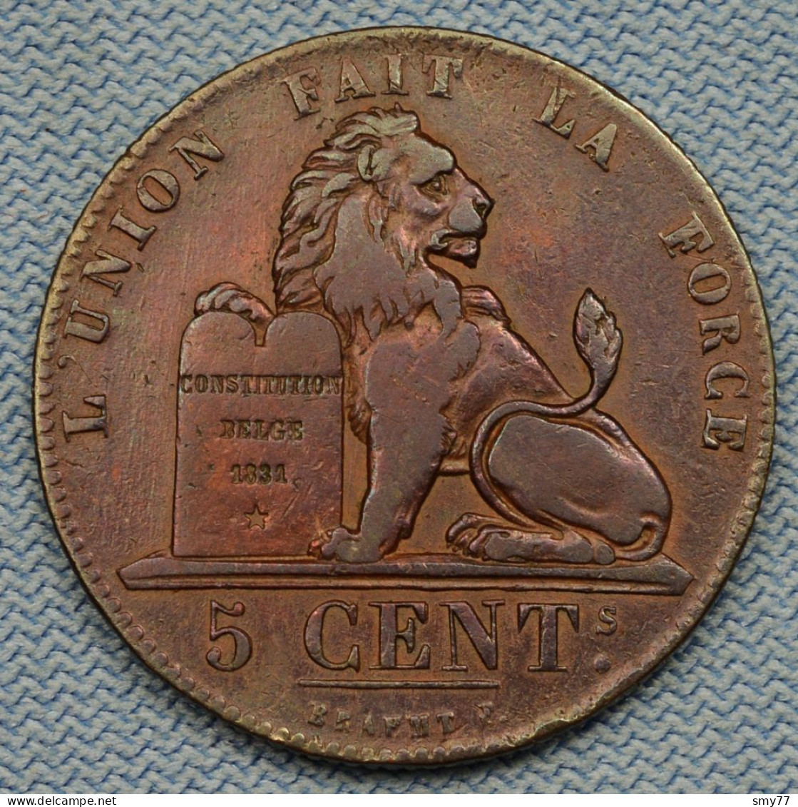 Belgique / Belgium • 5 Centimes 1834 • [24-631] - 5 Cent