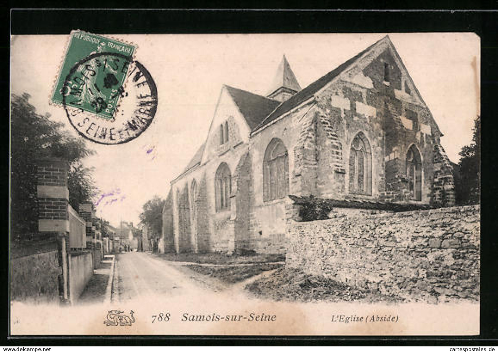 CPA Samois-sur-Seine, L`Eglise  - Samois