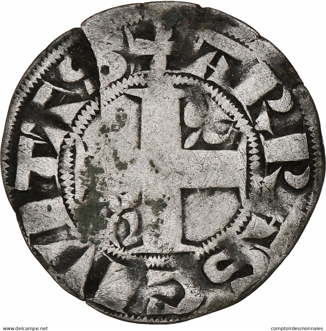 France, Philippe II Auguste, Denier Parisis, 1180-1223, Arras, Billon, TTB - 1180-1223 Philippe II Auguste