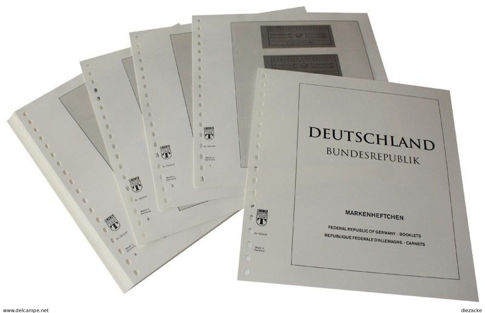 Lindner-T Bund Markenheftchen 1951-2013 Vordrucke 120B-H Neuware ( - Pre-printed Pages