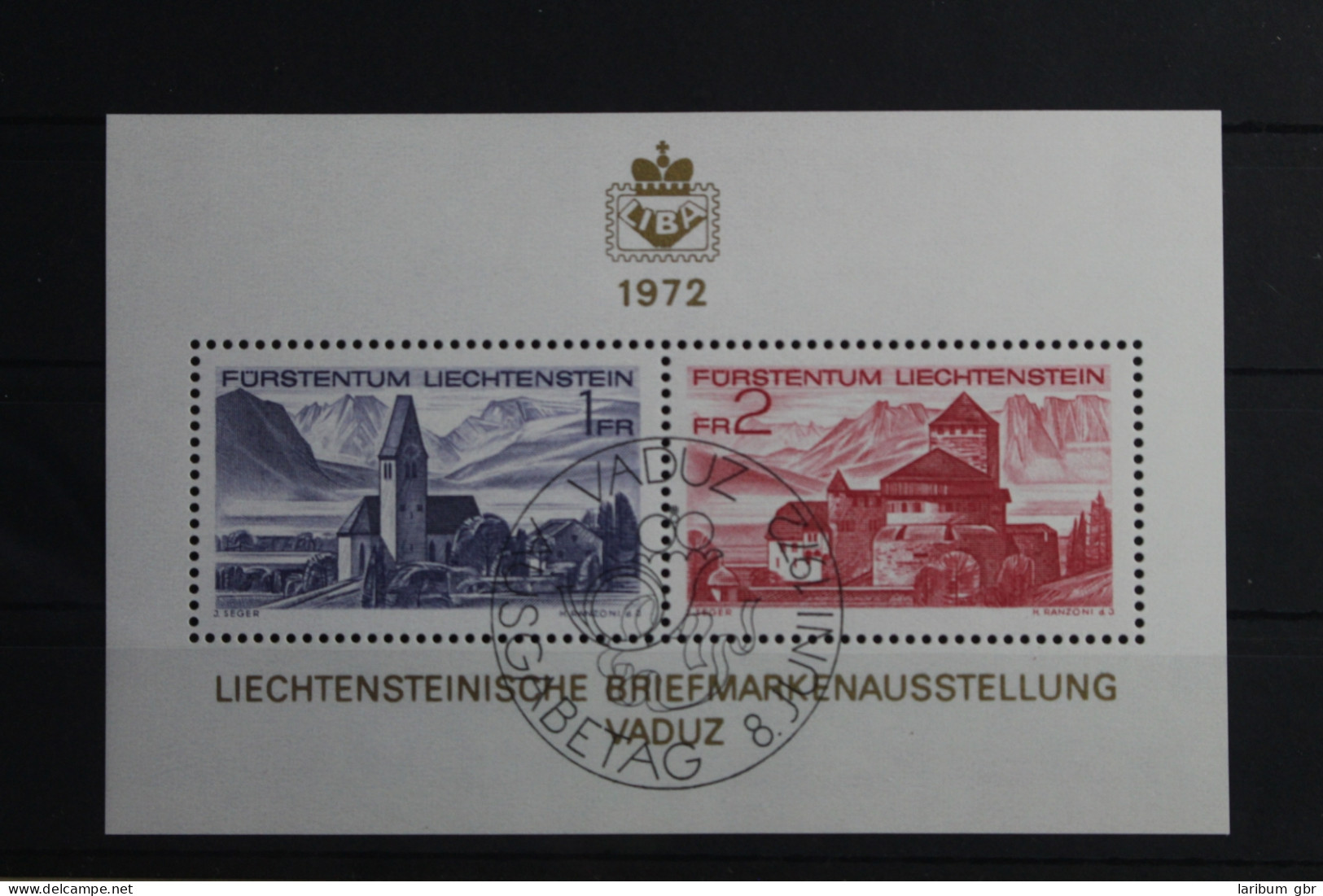 Liechtenstein Block 9 Mit 565-566 Gestempelt #VO188 - Other & Unclassified