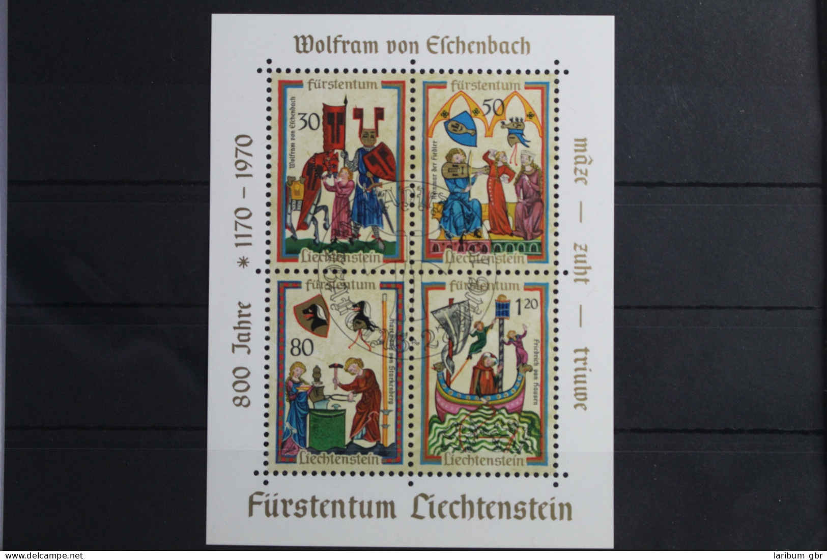 Liechtenstein Block 8 Mit 527-530 Gestempelt #VO180 - Other & Unclassified