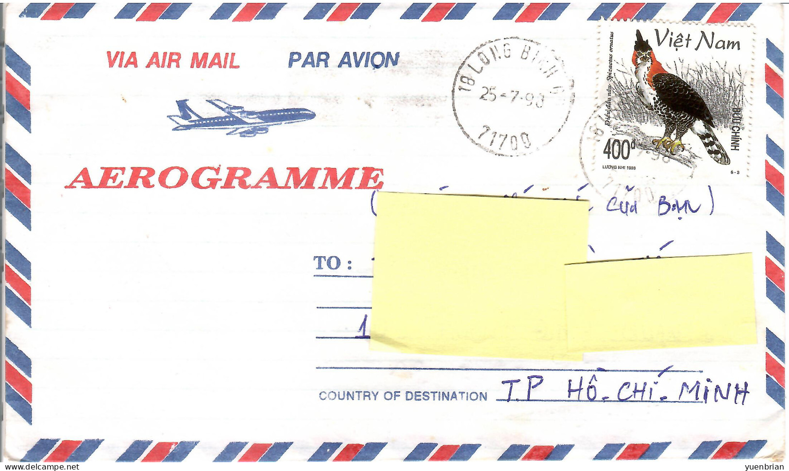 Vietnam 1998, Bird, Birds, Eagle, Circulated Cover - Arends & Roofvogels