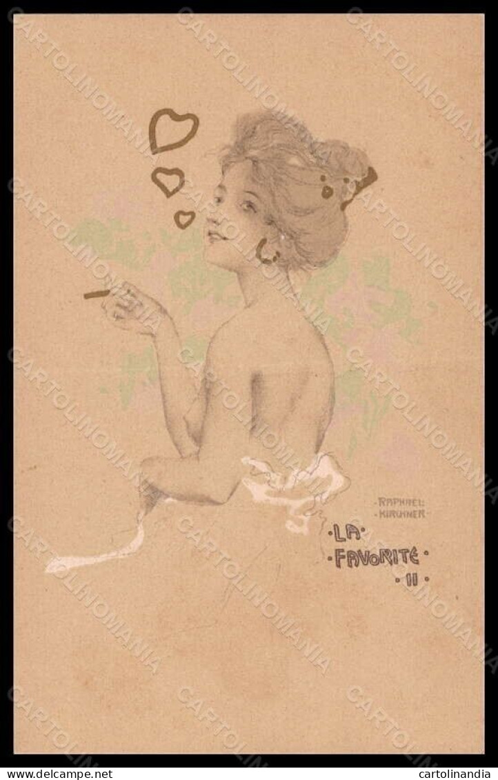 Artist Signed Illustratori R. Kirchner Lady La Favorite D.10-2 Postcard VK5452 - Sonstige & Ohne Zuordnung