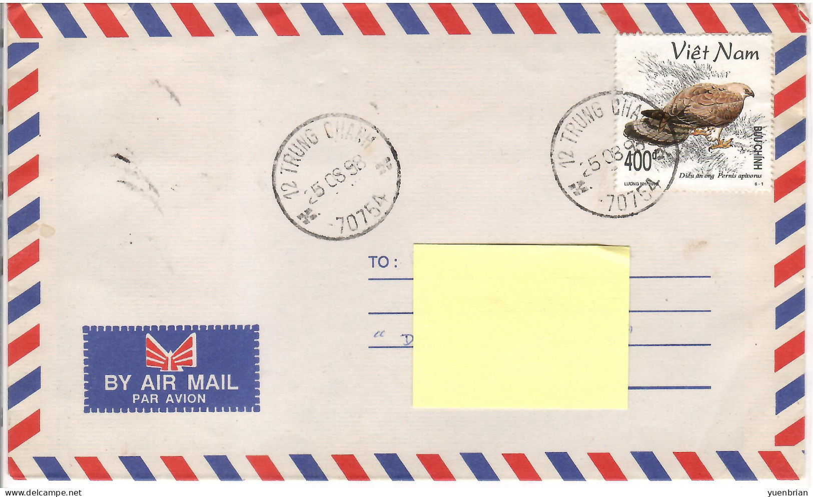 Vietnam 1998, Bird, Birds, Eagle, Circulated Cover - Aigles & Rapaces Diurnes